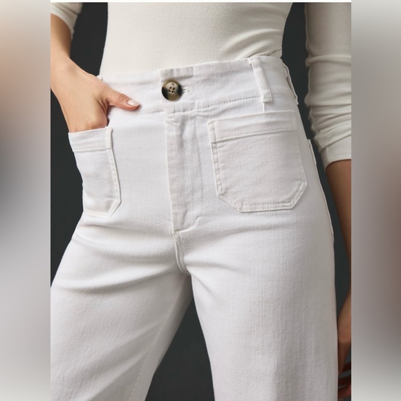 Anthropologie The Colette cropped wide-leg jeans by Maeve - Picture 3 of 12